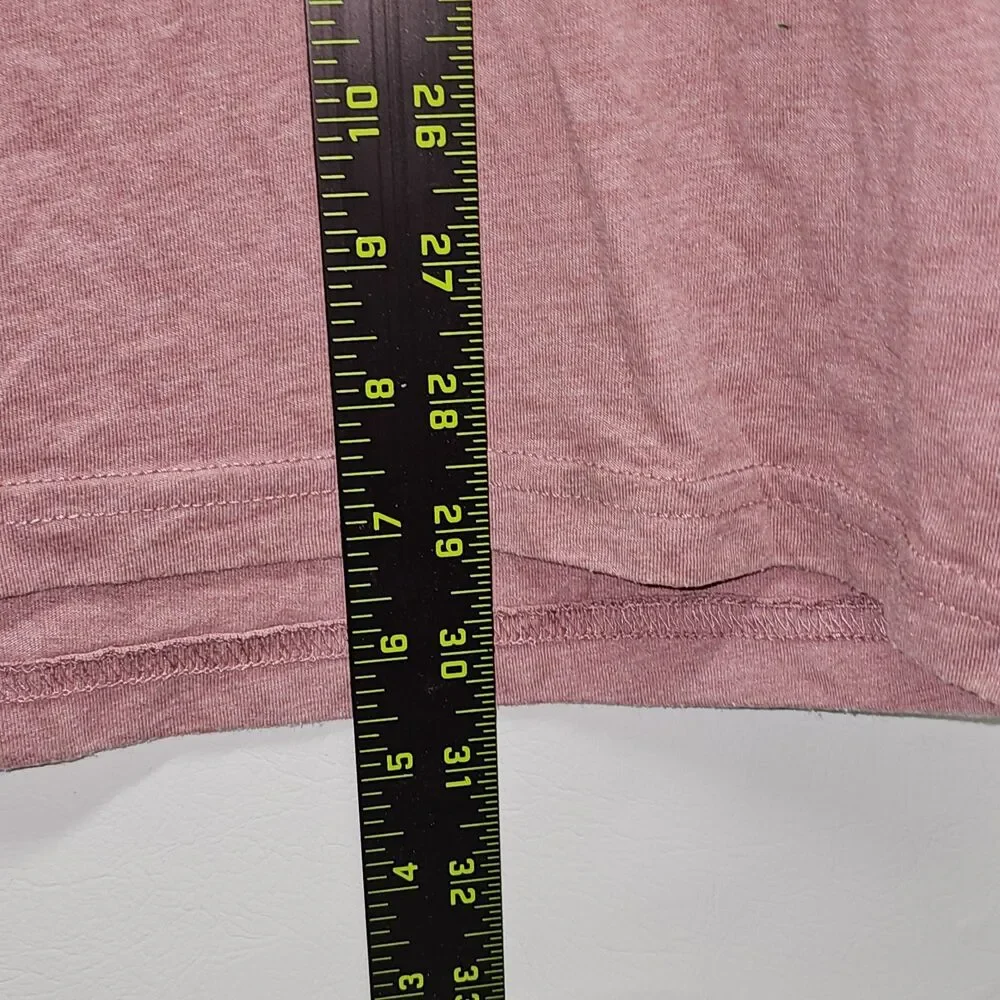 Southern Proper Hooded Long Sleeve Tee XXL Muscadine Pink Peach Pocket Logo 50/5